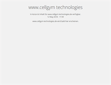 Tablet Screenshot of cellgym-technologies.de